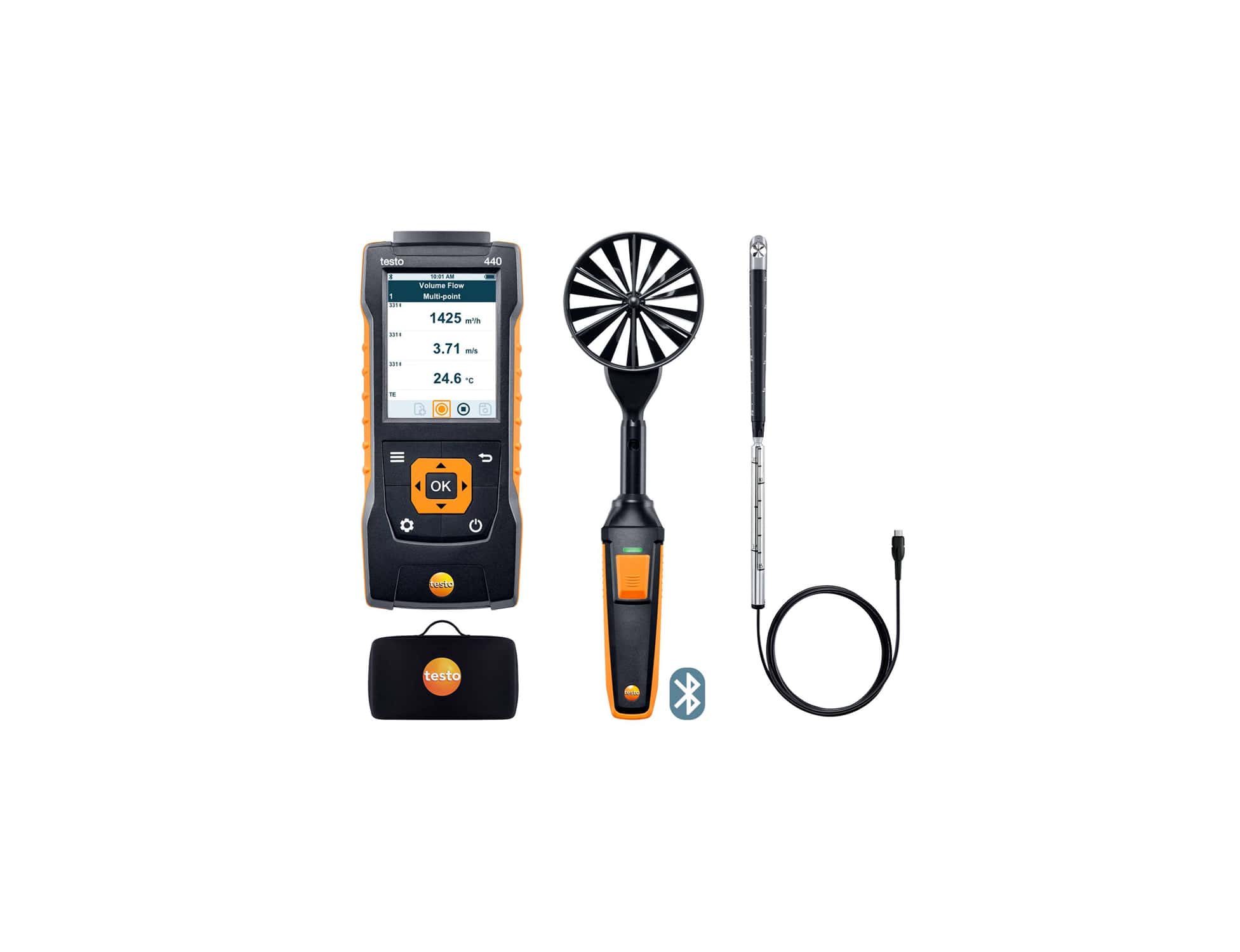 testo 440 Air Flow ComboKit 2 with Bluetooth®